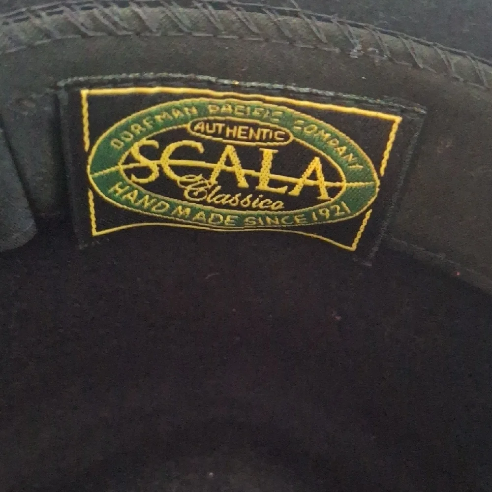 Scala Wool Felt Outback Hat Leather Band Fedora Western Style